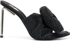 Off-White Strass Bow 110mm Allen mules Black