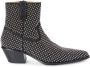 Off-White studded leather ankle boots Black - Thumbnail 1