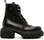 Off-White Tractor Motor leather boots Black - Thumbnail 1