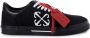 Off-White Vulcanized contrasting-tag canvas sneakers Black - Thumbnail 1
