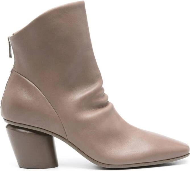 Officine Creative 80mm leather ankle boots Neutrals