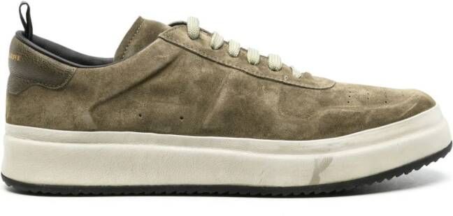 Officine Creative Ace 200 suede sneakers Green