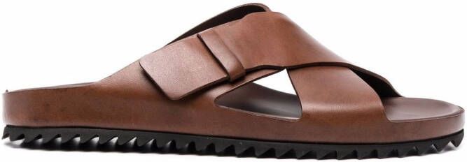 Officine Creative Agora crossover-strap sandals Brown