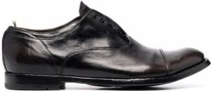 Officine Creative Anatomia laceless oxford shoes Black