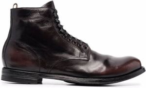 Officine Creative anatomia leather boots Brown