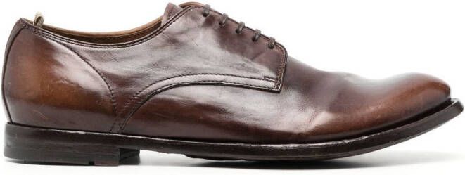 Officine Creative Anatomia leather Derby shoes Brown