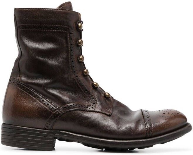 Officine Creative ankle lace up boots Brown