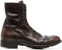 Officine Creative ankle lace up boots Brown - Thumbnail 1