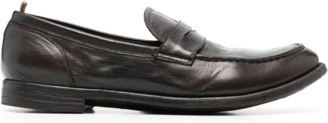 Officine Creative Arc leather loafers Brown