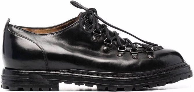 Officine Creative arctic leather derby shoes Black