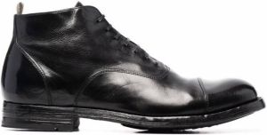 Officine Creative balance leather boots Black