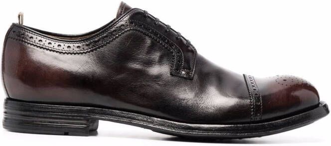 Officine Creative balance leather derby shoes Black
