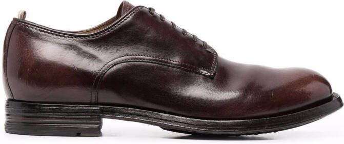 Officine Creative balance polished leather shoes Brown