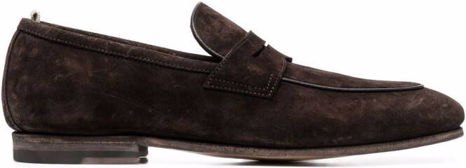 Officine Creative Barona suede loafers Brown