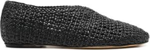 Officine Creative Bessie interwoven leather shoes Black