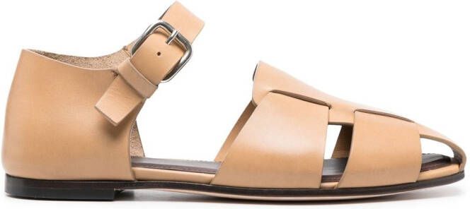 Officine Creative buckled leather sandals Brown