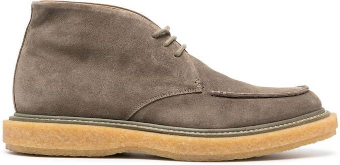 Officine Creative Bullet suede boots Green
