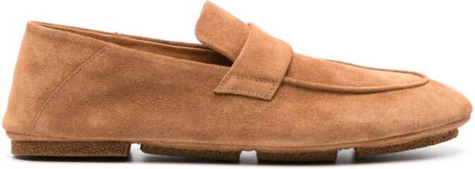 Officine Creative C-Side suede loafers Brown