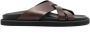 Officine Creative Charrat crossover-strap leather sandals Brown - Thumbnail 1