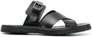 Officine Creative Chios 008 leather sandals Black