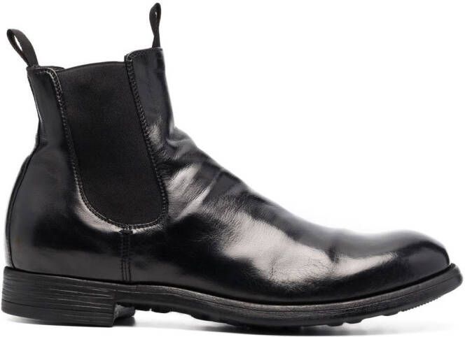 Officine Creative Chronic patent ankle boots Black
