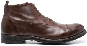 Officine Creative Chronicle 57 leather ankle boots Brown