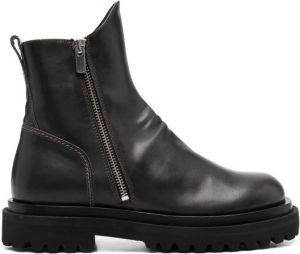 Officine Creative chunky leather boots Black
