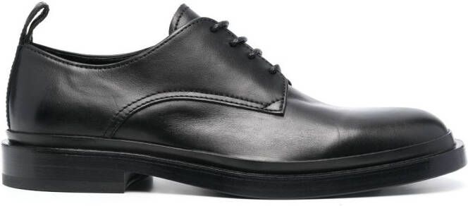 Officine Creative Concrete 003 leather derby shoes Black
