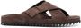 Officine Creative cross-over strap suede sandals Brown - Thumbnail 1