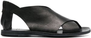 Officine Creative crossover flat sandals Black