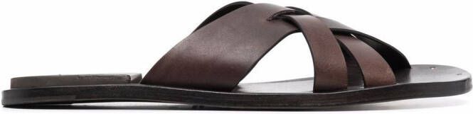 Officine Creative crossover-strap sandals Brown