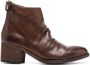 Officine Creative Denner 113 leather 55mm boots Brown - Thumbnail 1