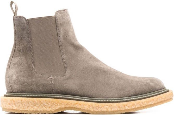 Officine Creative elasticated-panel suede boots Grey