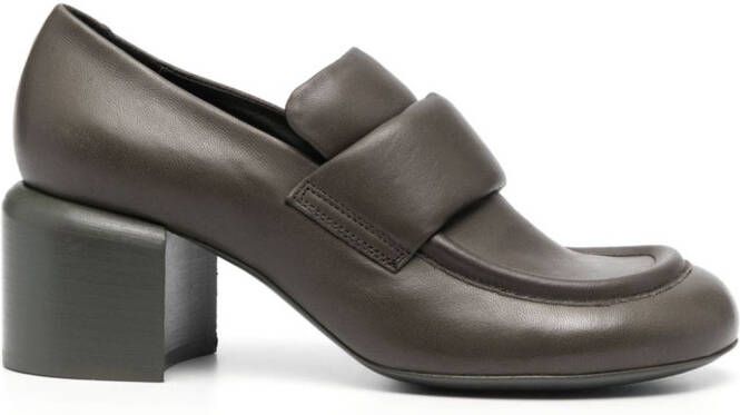 Officine Creative Ethel 001 65mm block-heel loafers Green