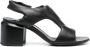 Officine Creative Ethel 70mm open-toe leather sandals Black - Thumbnail 1
