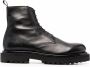 Officine Creative eventual polished leather boots Black - Thumbnail 1