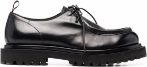 Officine Creative eventual polished leather shoes Black