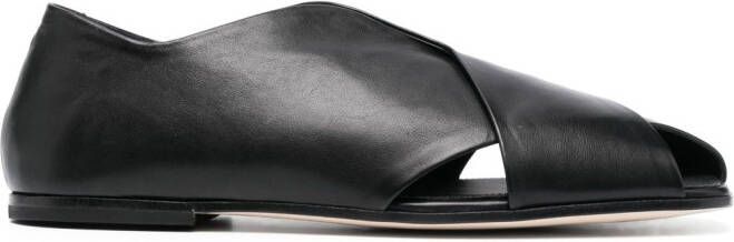 Officine Creative Fidel 007 leather sandals Black
