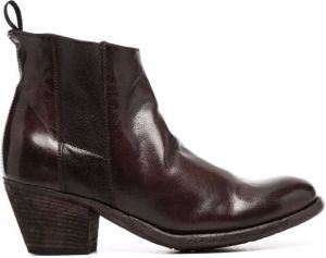Officine Creative Giselle leather boots Brown