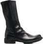 Officine Creative grained zip-up boots Black - Thumbnail 1