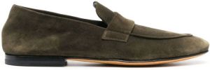 Officine Creative Guya suede loafers Green
