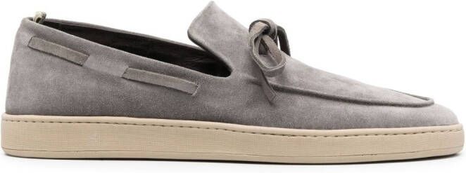 Officine Creative Herbie 003 suede loafers Grey