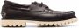 Officine Creative Heritage contrast-stitching boat shoes Brown - Thumbnail 1