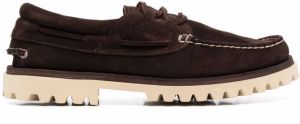Officine Creative Heritage lace-up boat sheos Brown