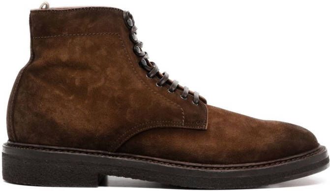Officine Creative Hopkins Crepe 107 leather boots Brown