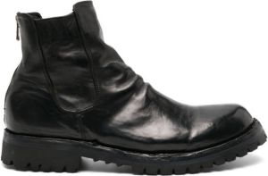 Officine Creative Ikonic 005 leather ankle boots Black