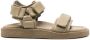 Officine Creative Inner touch-strap leather sandals Green - Thumbnail 1