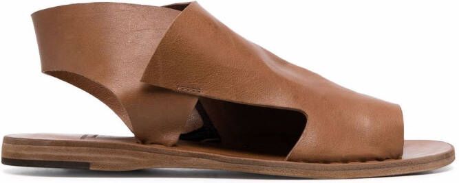 Officine Creative Itaca 033 leather sandals Brown