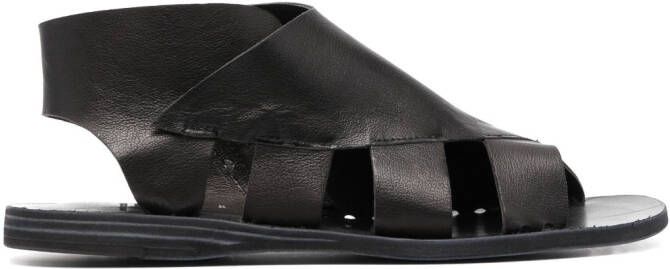 Officine Creative Itaca 15mm leather sandals Black