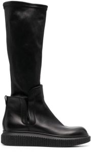 Officine Creative Keisa knee-length leather boots Black